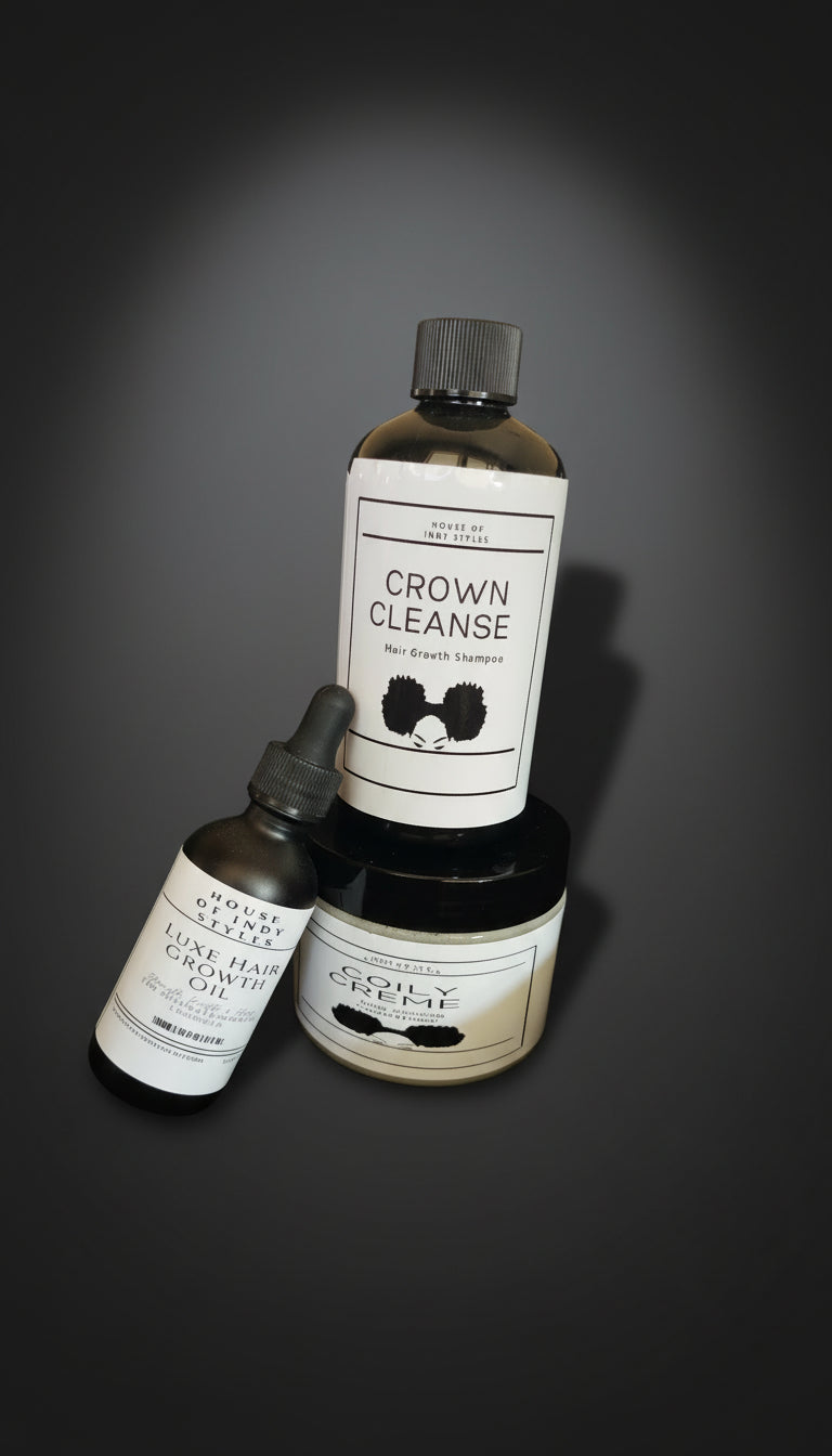 π€ Crown Revival Trio β 3-Step Hair Care System for Kinky, Curly & Coily Hair