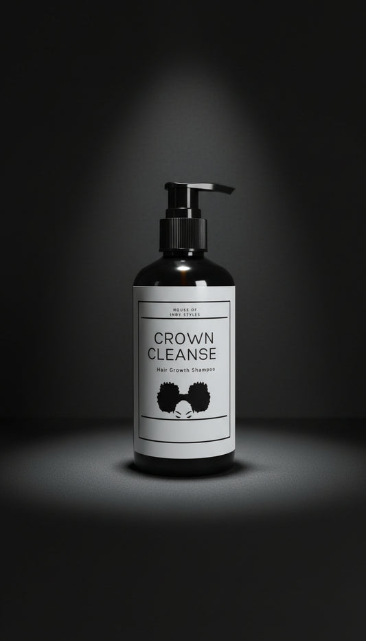 🖤 Crown Cleanse – Detoxifying African Black Soap Shampoo for Kinky, Curly & Coily Hair