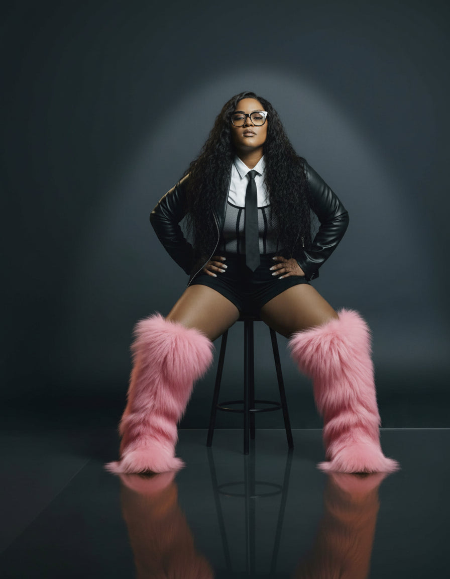 🧸TEDDY BEAR OVER THE KNEE FUR BOOTS BOOTS TAKE UP TO 14 BUSINESS DAYS