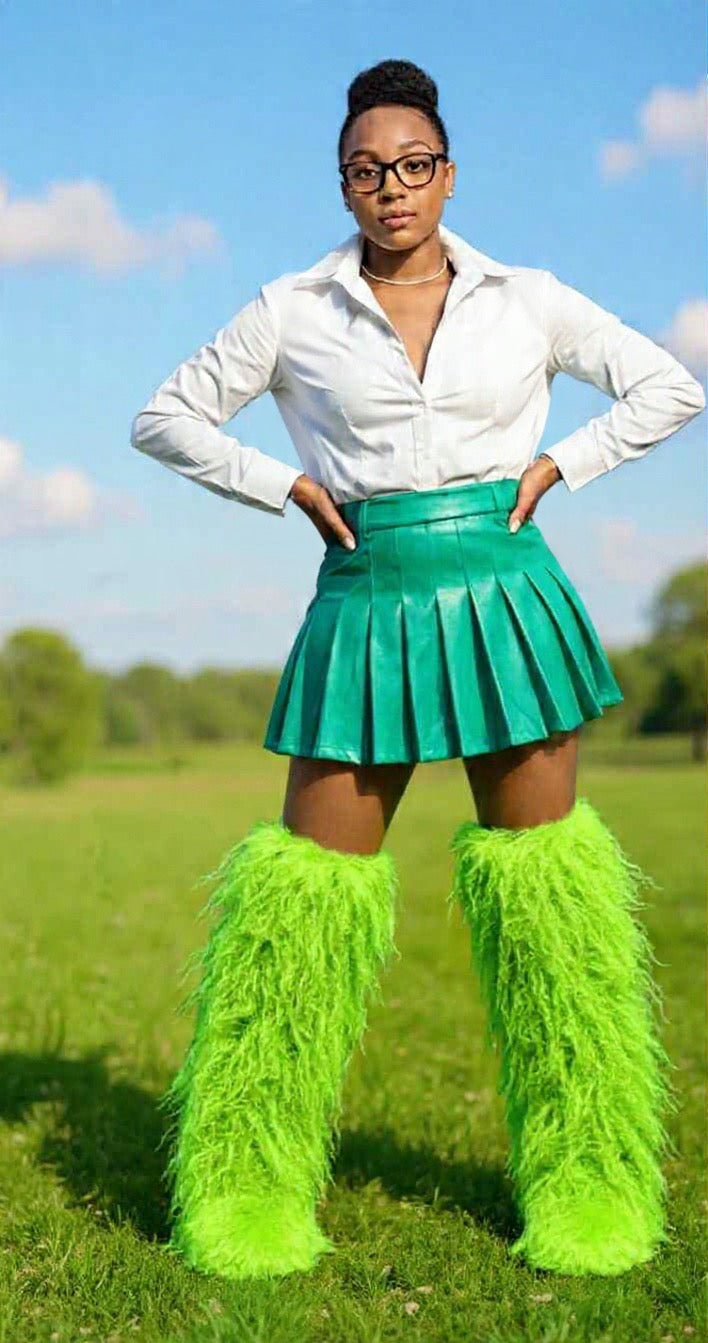 🧸TEDDY BEAR OVER THE KNEE FUR BOOTS BOOTS TAKE UP TO 14 BUSINESS DAYS