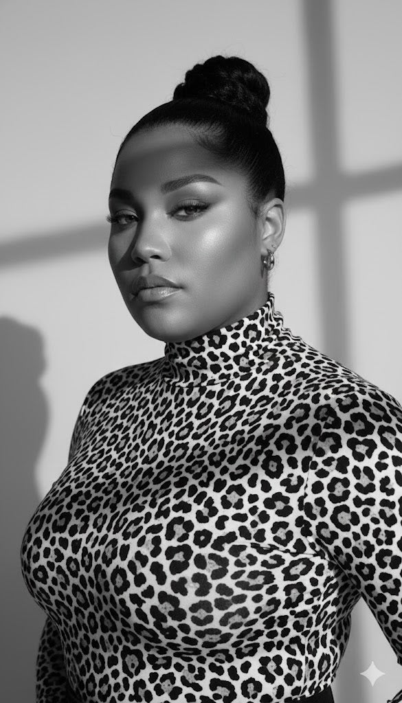 Leopard Whisper Long Sleeve — Bold Elegance in a Timeless Silhouette