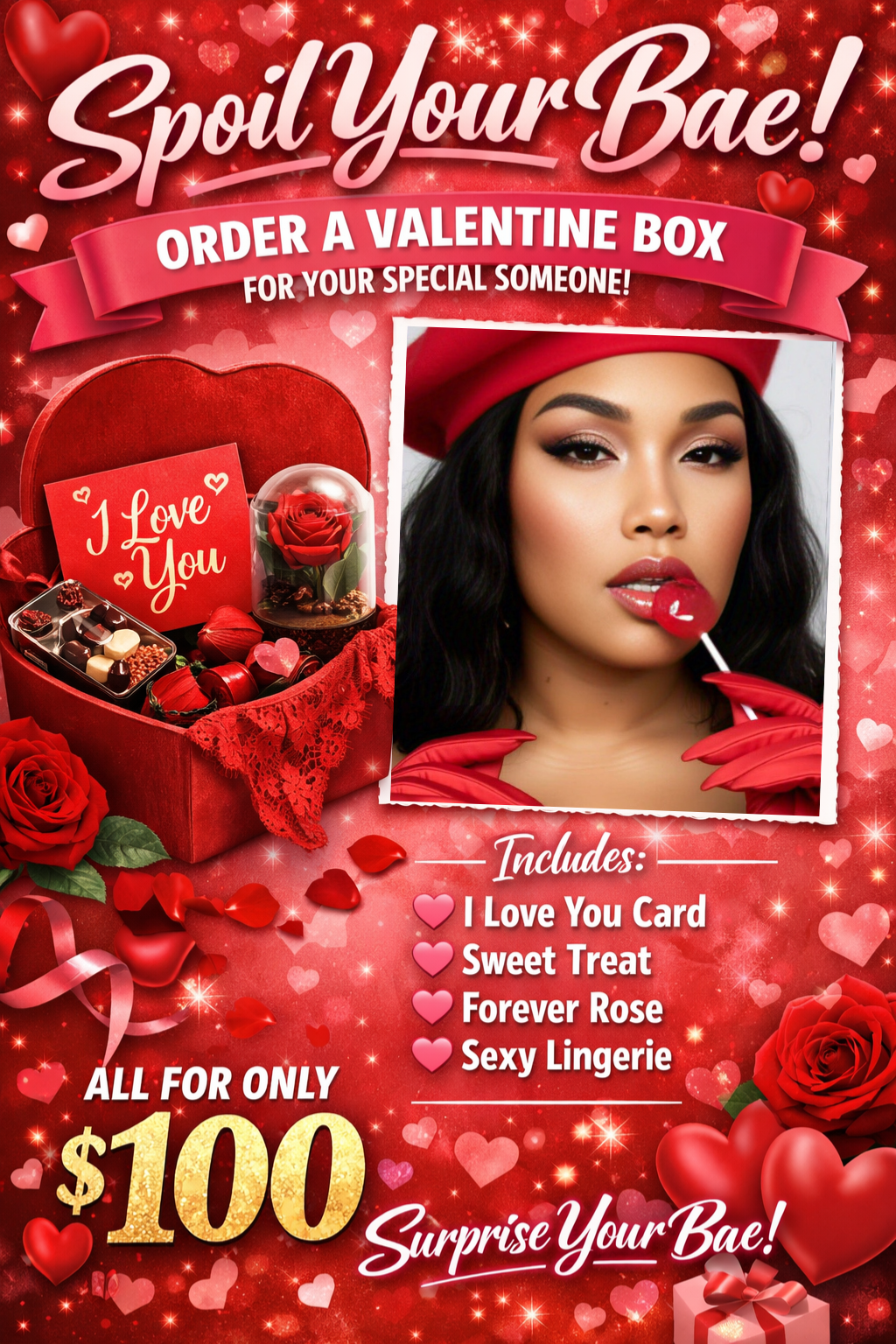 Valentine’s Day Mystery Box order by Feb. 10th