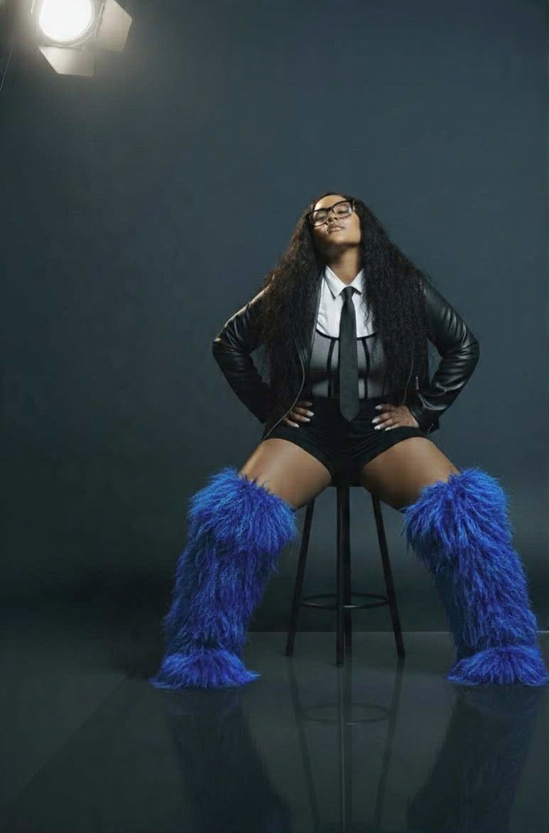 🧸TEDDY BEAR OVER THE KNEE FUR BOOTS BOOTS TAKE UP TO 14 BUSINESS DAYS